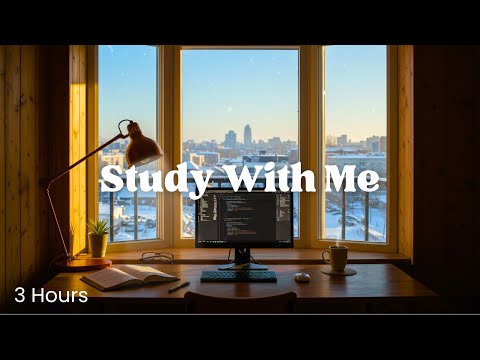 A Very Relaxing Study Environment 4K | 3 Hour Study with Me Session