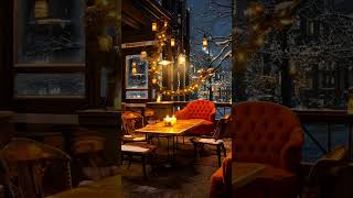 Cozy Winter Coffee Shop Ambience with Relaxing Jazz Instrumental Music #coffeeshopmusic  #winterjazz