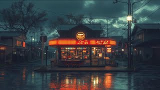 Chill Up Tokyo Cafe Nights 🌚 1980s Lofi Hip Hop Beats ☔ Soft Rain Ambience