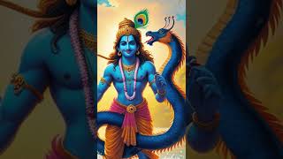A dangerous battle ensued between Kanha Ji and Kaliyanag over a cow! #ai #cow #short #kanha