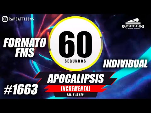 🎤 Formato FMS Individual 🔥 Base de Rap Para Improvisar Con Palabras | ENTRENAMIENTO FMS #1663