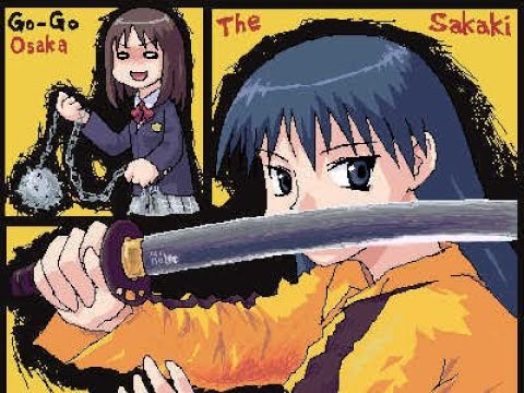 azumanga daioh - sakaki vs osaka fight (violent and gory)