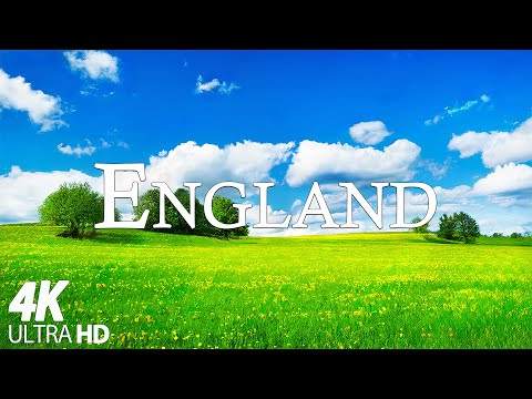 England Spring 4K – Vibrant Flowers, Green Meadows & Scenic Countryside -   Relaxation Film