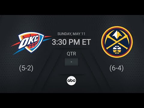 OKC Thunder @ Denver Nuggets | #NBAPlayoffs presented by Google ABC Live Scoreboard