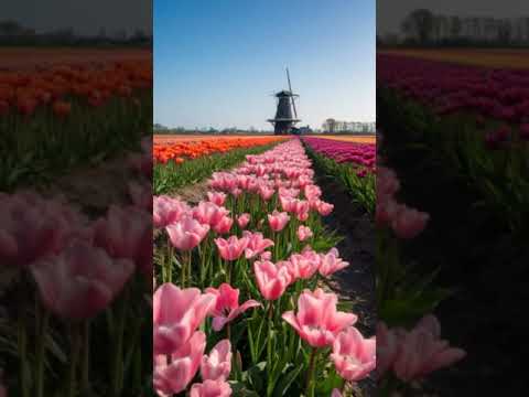 Tulip field Netherland #tulip #tulips #netherlands #flowerfield #netherland