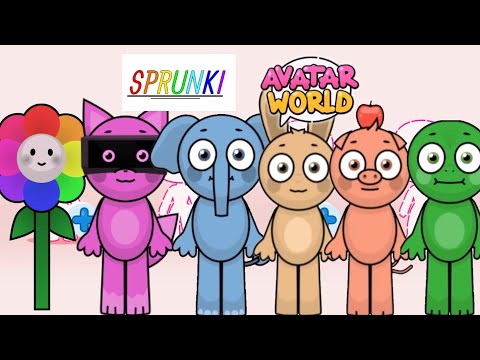 How to make Abgerny Sprunki Characters in Avatar world 🌍 Avatar world new characters