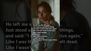 💔 20 years erased in seconds 😢💬 #divorced #singleover40 #heartbroken