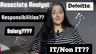ASSOCIATE ANALYST ROLE AT DELOITTE USI | #deloittejobs #freshers
