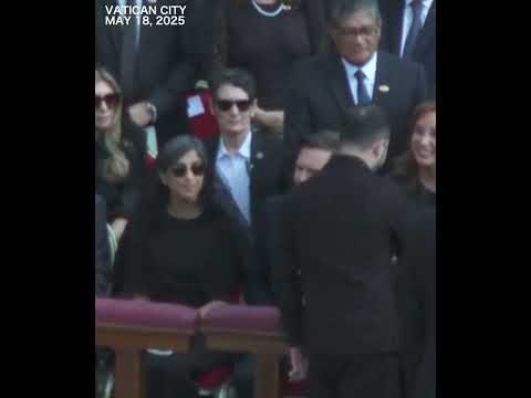 JD Vance shakes hands with Zelensky at Pope Leo's inaugural mass