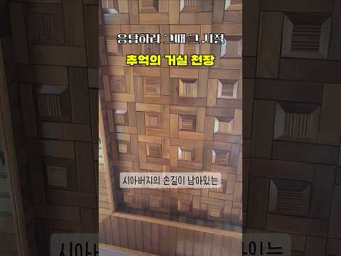 응답하라 그때 그시절 추억의 거실 천장 #shorts #응답하라 #추억 #인테리어 #레트로 #시댁
