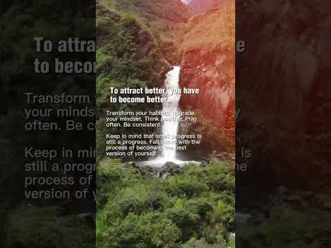Becoming Your Best Self ❤️ #nature #relaxingwaterfall #naturesounds #mountains #relaxingsounds