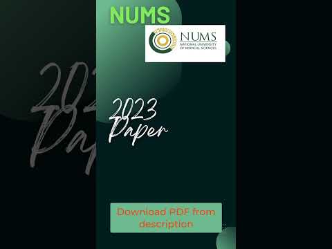 NUMS 2023 paper | Solved paper NUMS 2023