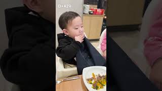 누나도 한입 먹어봐~~  (장시우D+429, 장지우D+1014) #장동민