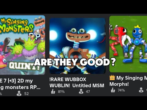 My singing monsters Roblox games. Are they any good?