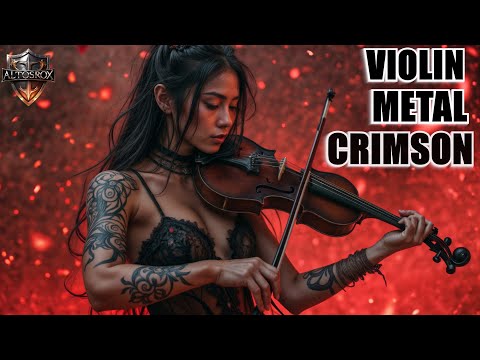 PIANO🎻 VIOLIN + METAL + BASS 🎭🎸 Crimson Theme Music (Cinematic Instrumental)