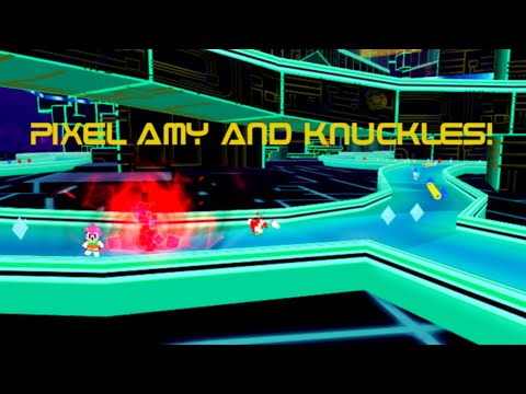 PIXEL AMY AND KNUCKLES ARE IN SONIC SPEED SIMULATOR!