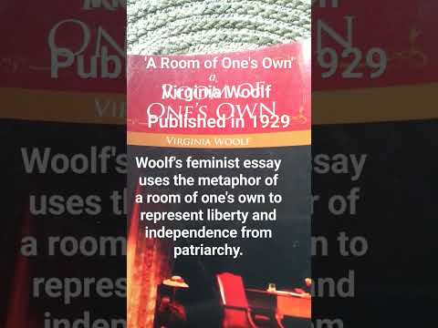 A Room of One's Own by Virginia Wolf #englishliterature