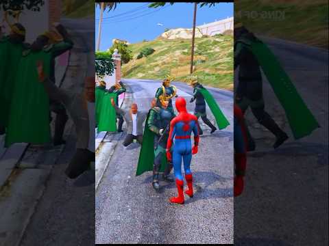 GTA : V সিনচেনের ও স্পাইডারম‍্যান বাচালো ফ্রেকলিনকে 😱🔥 #shorts #gta5  #ironman #hulk #trending
