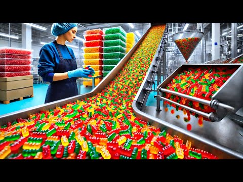 HOW Are Gummy Candies MADE? | This Is How MILLIONS of Gummies Are Manufactured 🏭