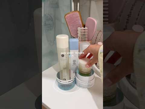 winter skincare routine❄️🤍 #wintermorningroutine #winter #skincareroutine #selfcareroutine #asmr