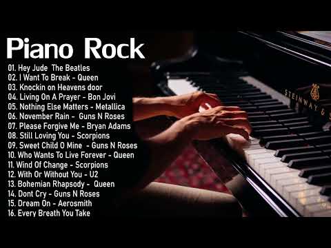 Piano Cover - Piano Rock Collection 2023 - Relaxing Piano Rock Ballads Songs