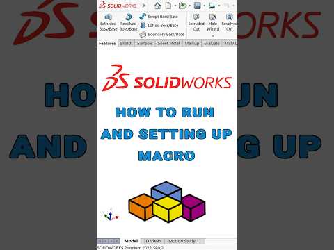How to Run and Setting up MACRO in SolidWorks #solidworks #macro #automation