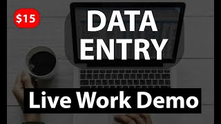 Data Entry Course for Beginners | Data Entry Training   Live Work Demo for BEGINNERS | Easy Mentor