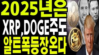 비트코인 도지코인 리플코인  🔥2025년  XRP DOGE 주도 알트코인 ETF와  폭등이온다  🔥
