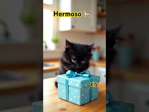 #Aquí va el  🐈 ya cocino pero mira va a un lugar de prisa con un regalo 🎁 para quien será 🥰