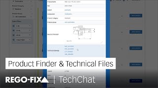 TechChat - Product Finder & Technical Files