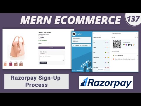 MERN Stack E-Commerce Project #137 : Razorpay Signup Process & Enable Test Mode