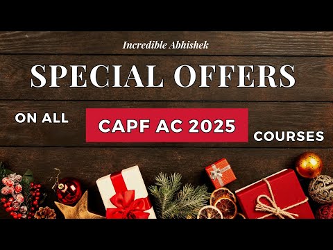 Special Offers on Capf AC 2025 Paper 1 & Paper 2 Courses