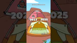 Old vs New 🥰 from the new Toca Boca update 2023 vs 2025