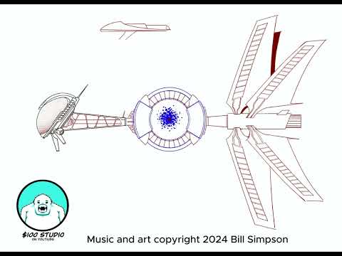 Drawing SpaceCraft 2424 in Procreate on the iPad 2024 #procreate #spaceart