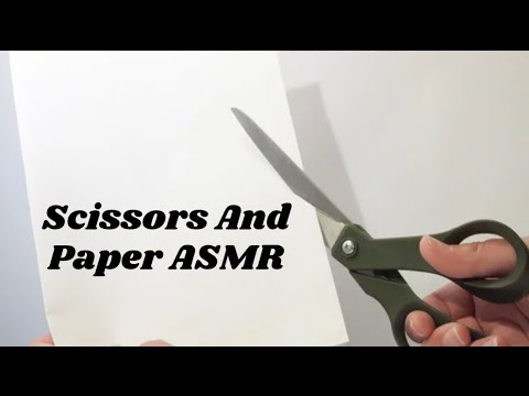 Scissors Sounds ASMR, Cutting Paper, Turning Pages | For Deep Sleep  (No Talking)
