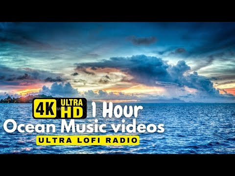 Beautiful Ocean Waves Relaxing Piano Music and 4K Ocean Wave 🐬 Sounds for Sleeping and Meditation