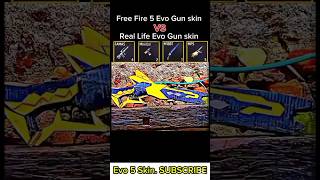 FreeFire 5EvoSkin Vs RealLife🥵EvoGun#freefire#garena#shorts#funnyshorts#freefirebrasil#freefirevideo