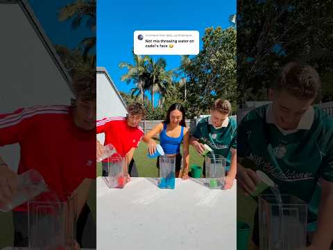 FILL THE WATER TO THE TOP CHALLENGE! #shorts