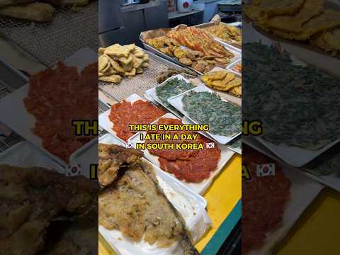 Everything I ate in a day in South Korea (Busan)