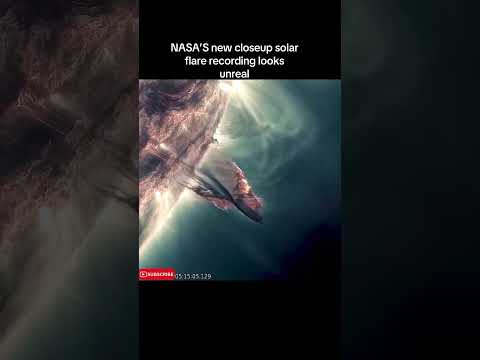 Solar flare closeup by NASA. 🙀 #spaceeducation #space #sun