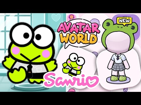 HOW TO MAKE KEROPPI SARIO IN AVATAR WORLD 😍 AVATAR WORLD NEW CHARACTERS