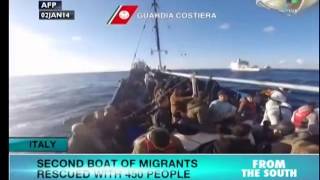 Italian sailors rescue 450 migrants