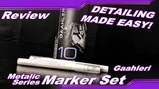 Gaahleri Metallic Series Marker Set & Eraser Review ! " Detail your Gunpla!"