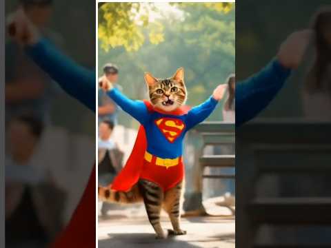 Super Catman: Exciting Vibes, Amazing Dance Moves!  #supercattales #supercat #cat #aidancingcats #ai