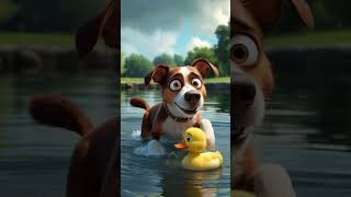 the dog rescue the duck in jungle  #AIVideoGenerator #AIAnimation  #TextToVideoAI