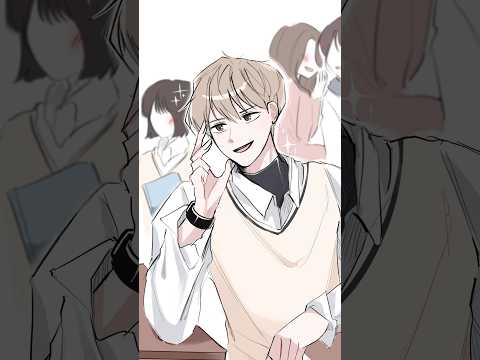 양아치인 줄 알았는데 전교1등 이었다 #art #그림 #fyp