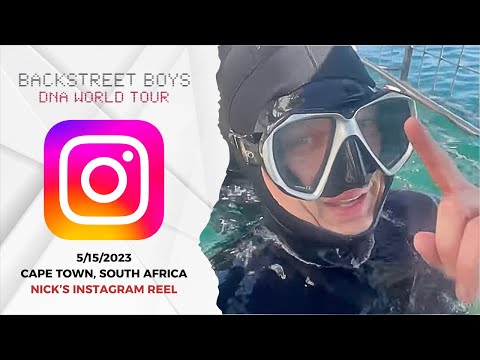 Nick Carter - Instagram 5/15/2023 - Swimming with Sharks in South Africa