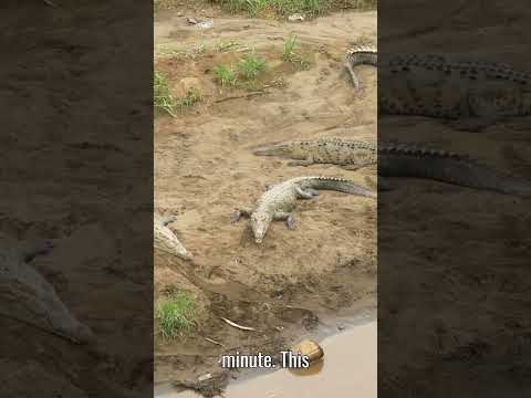 Did You Know Crocodiles Can Survive Over a Year Without Food. #didyouknow  #crocodilefacts #shorts