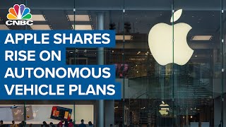 Apple shares surge on plans to have an autonomous vehicle by 2025
