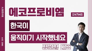 에코프로비엠 (247540) - 한국이 움직이기 시작했네요